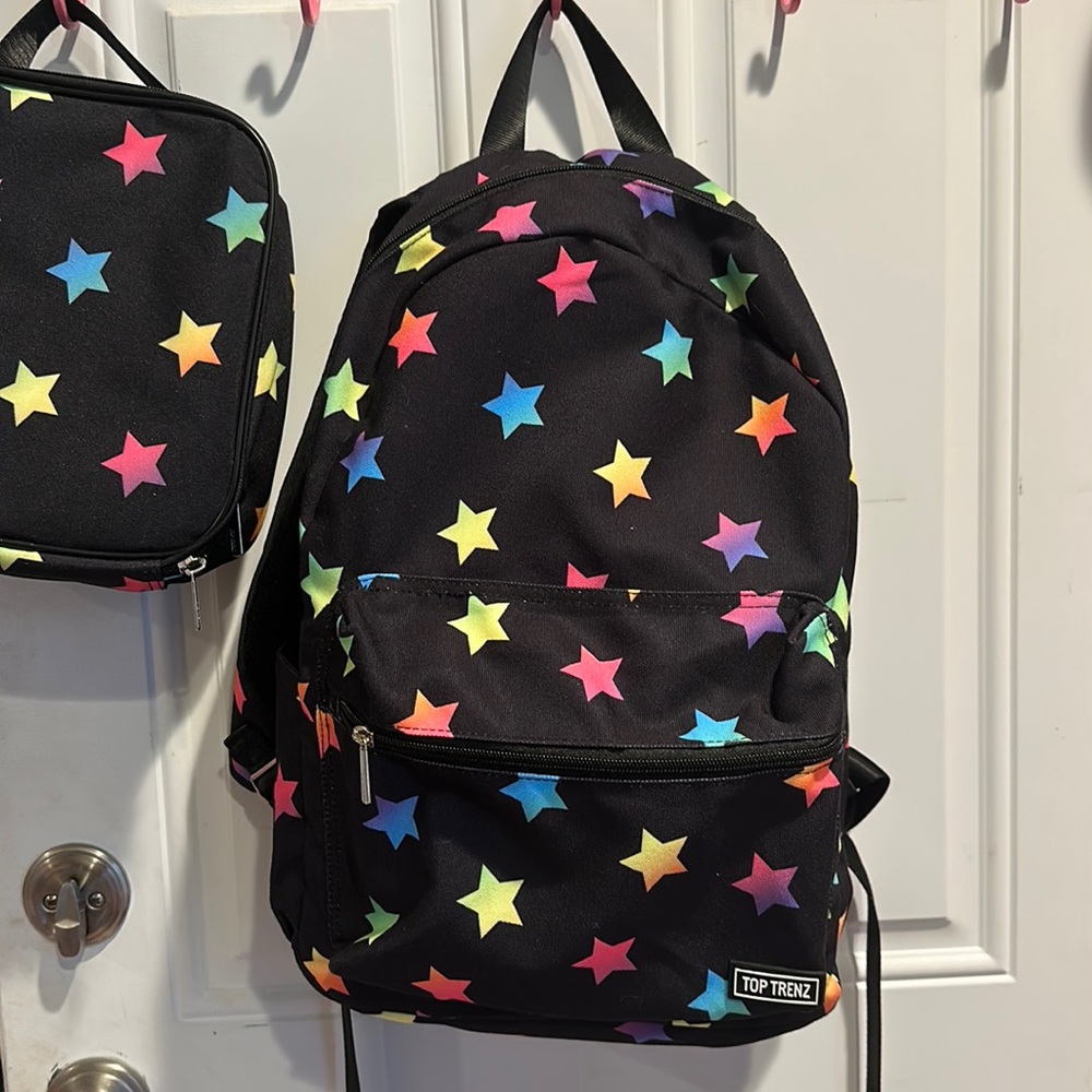 Top Trenz Kids Starry Black Backpack